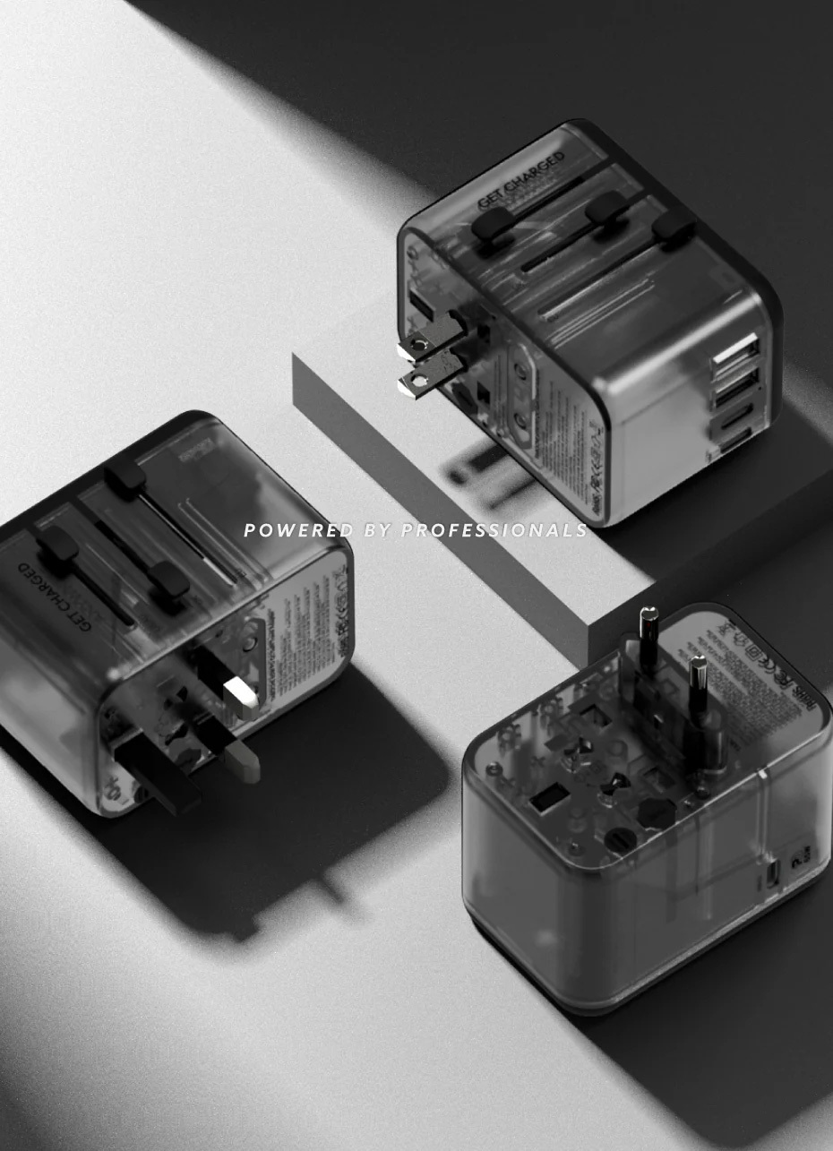 Vinnic TABOCHE 65W PD GaN Travel Adapter VPTA-GA65WBK