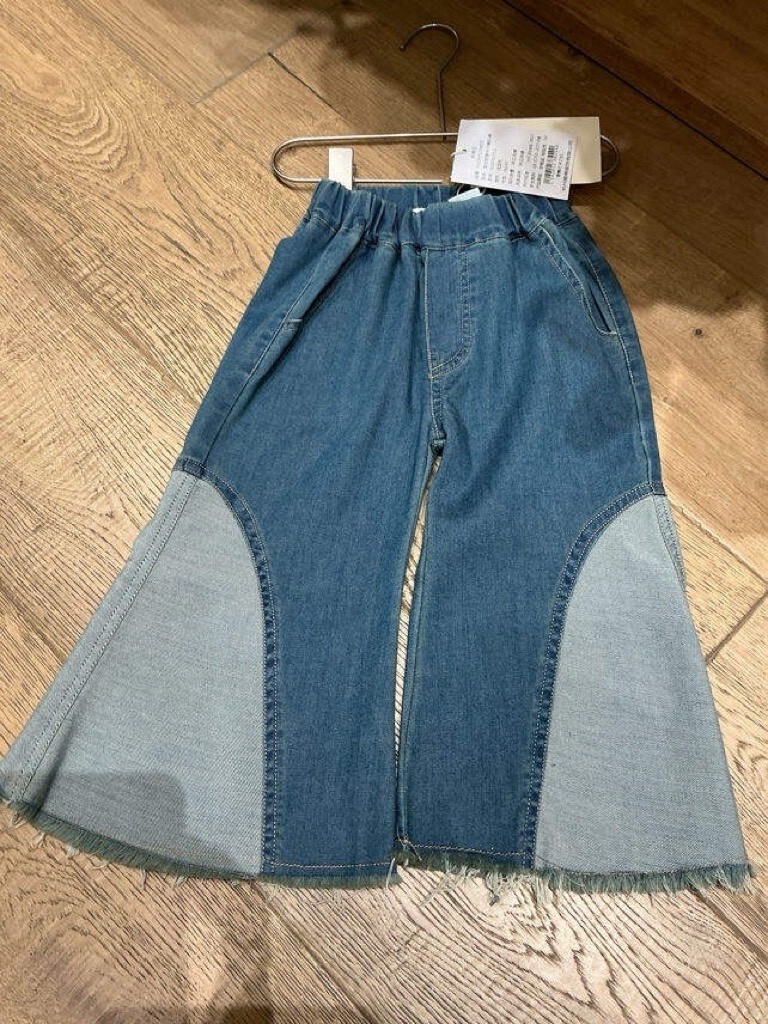 復古弧線牛仔褲