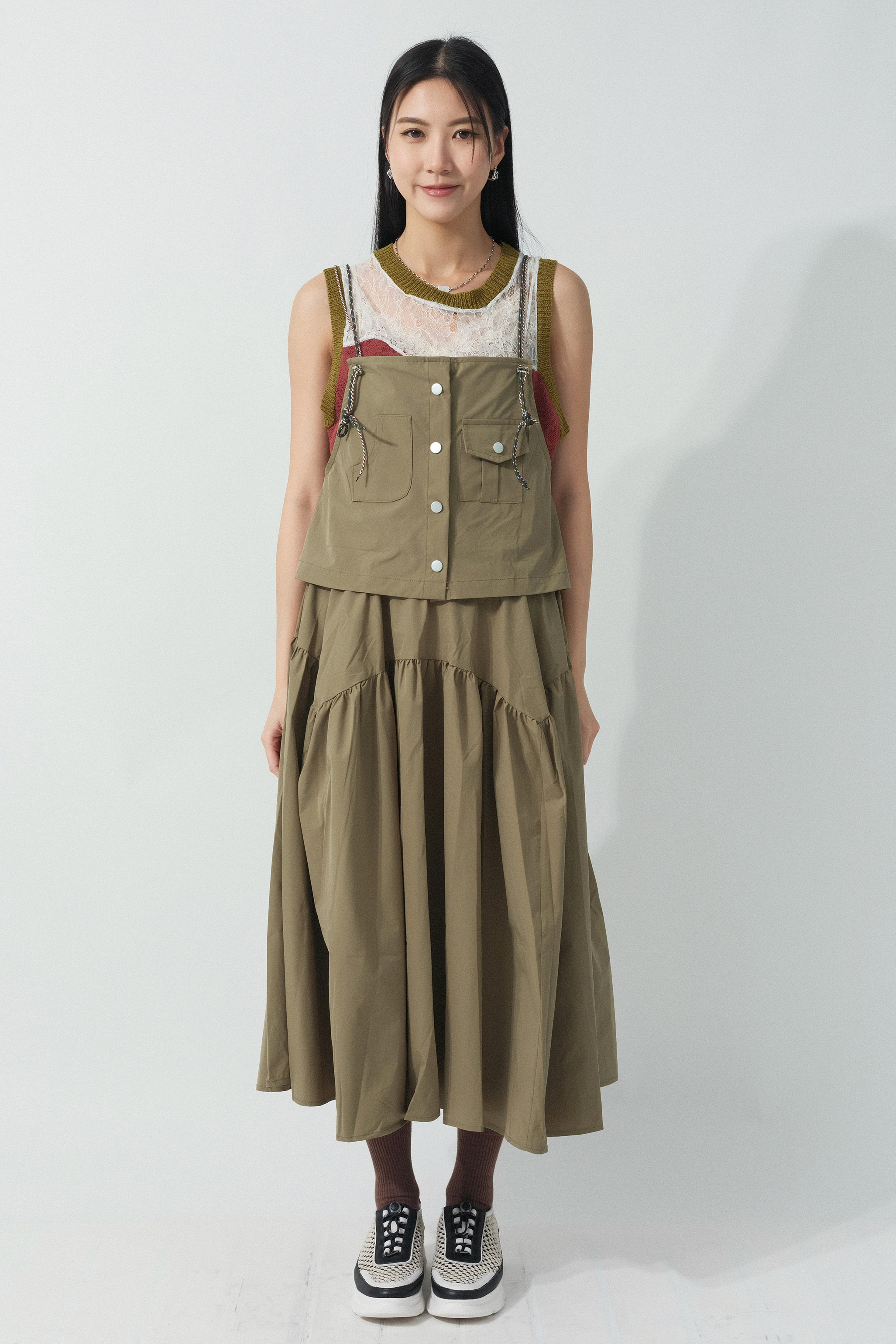 假兩件運動吊帶連身裙 (預購產品）