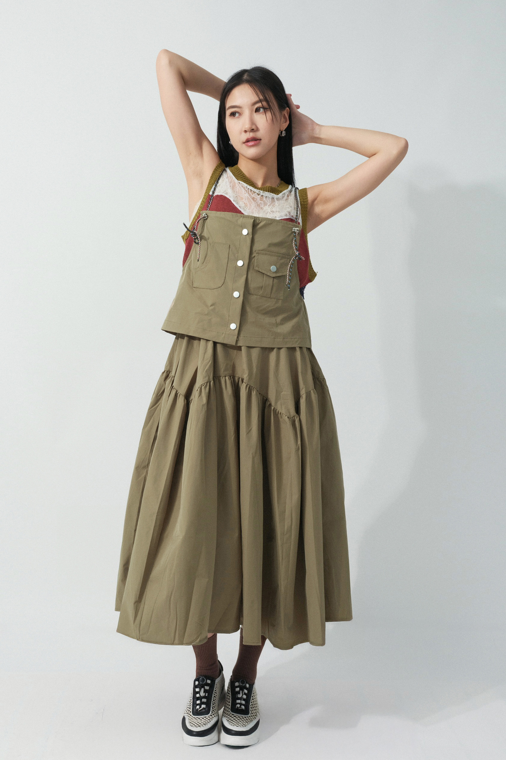 假兩件運動吊帶連身裙 (預購產品）