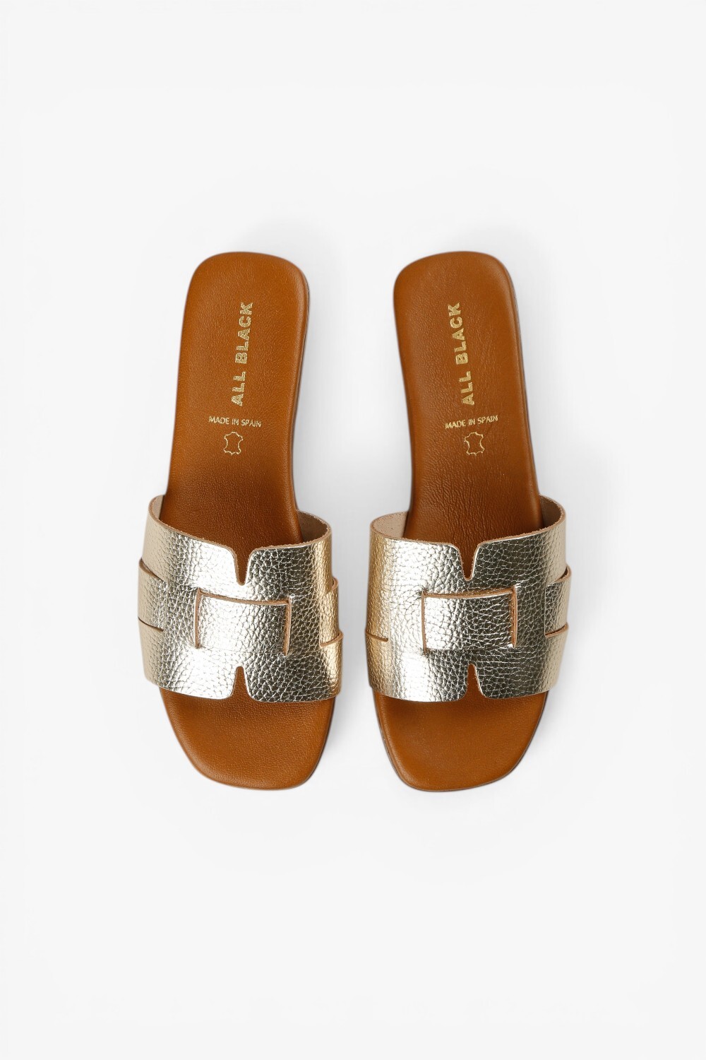 Woven H 西班牙製真皮涼鞋