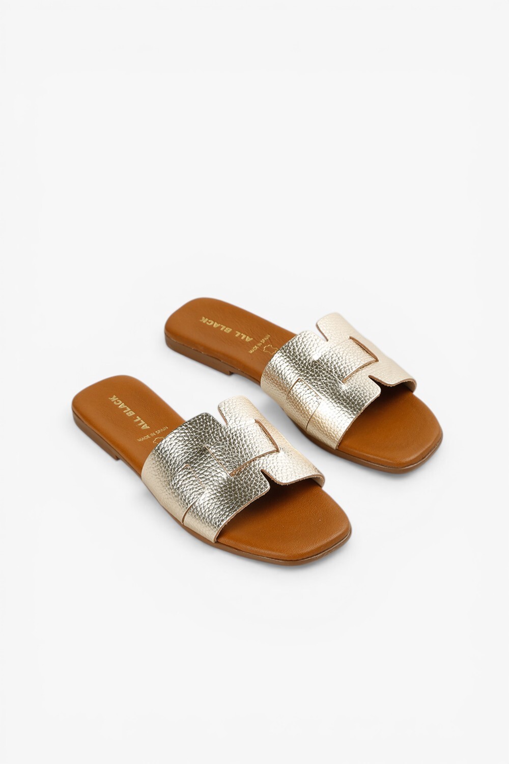 Woven H 西班牙製真皮涼鞋