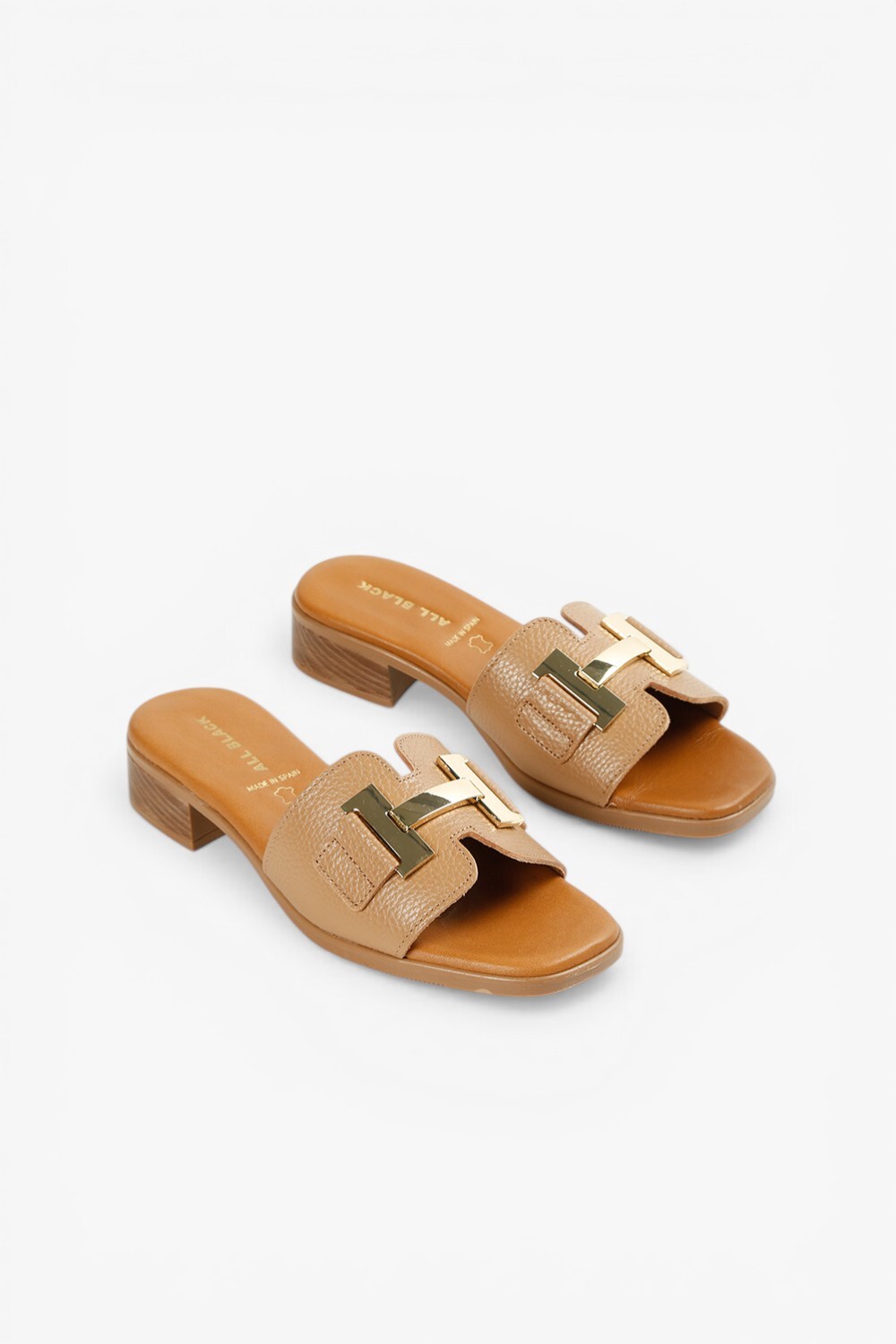 Nu H Slide 西班牙製真皮低跟鞋