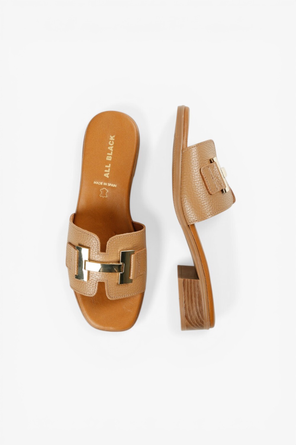 Nu H Slide 西班牙製真皮低跟鞋