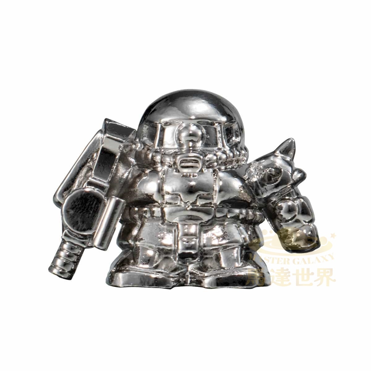 BANDAI 扭蛋-機動戰士鋼彈扭蛋戰士合金模型槍-量產型扎古（銀色）