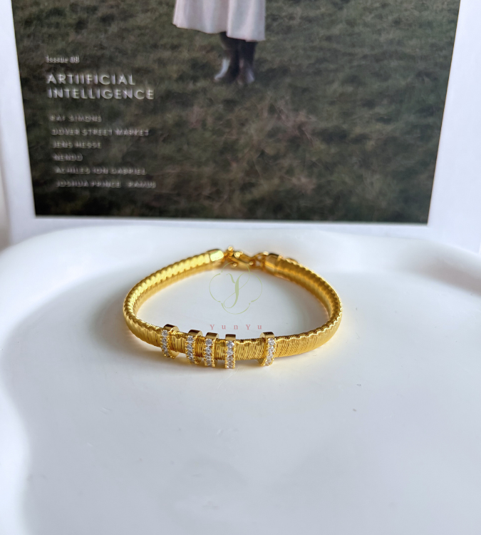 金弦繞絲五環手鍊