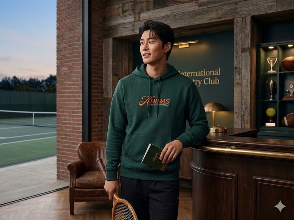 【直播】adidas LX032433 男裝連帽衛衣