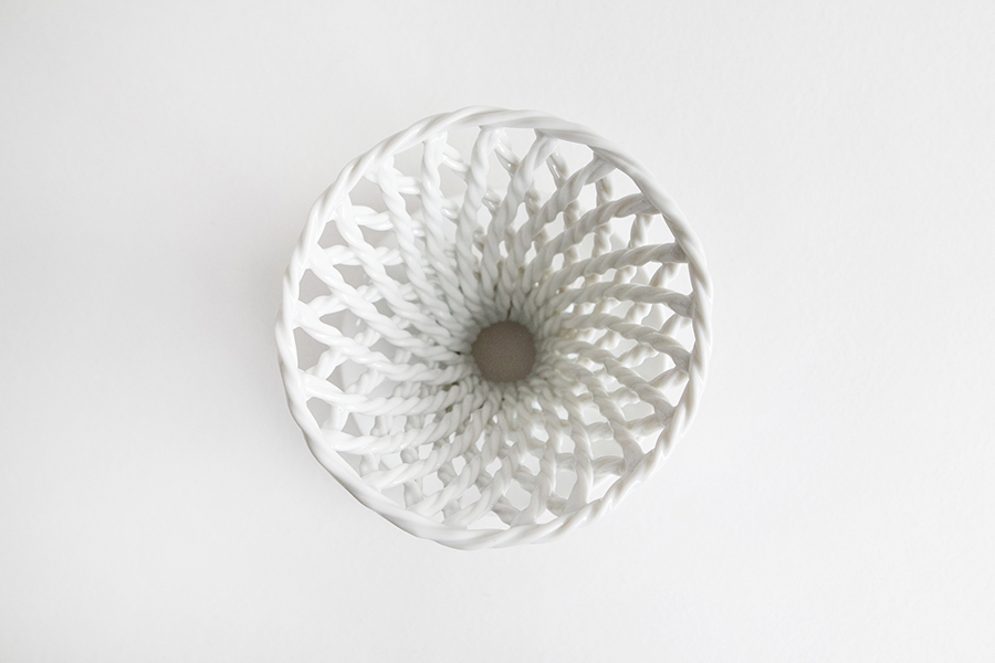 村上雄一 - 白磁編織咖啡濾杯