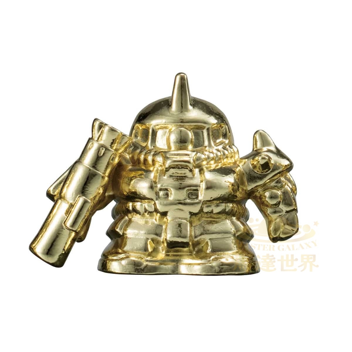 BANDAI 扭蛋-機動戰士鋼彈扭蛋戰士合金模型槍-夏亞專用札古（金色）