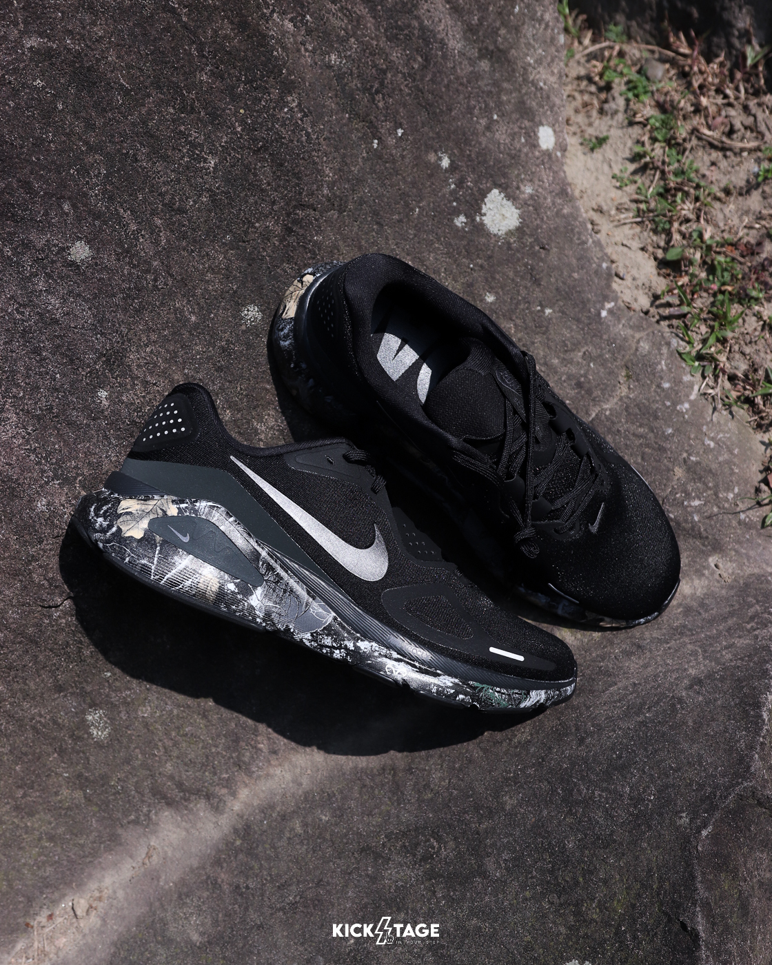 男鞋 NIKE STRUCTURE 26 黑色 水墨迷彩 緩震 網布 透氣 支撐 慢跑 運動鞋【IF4487-001】REALTREE