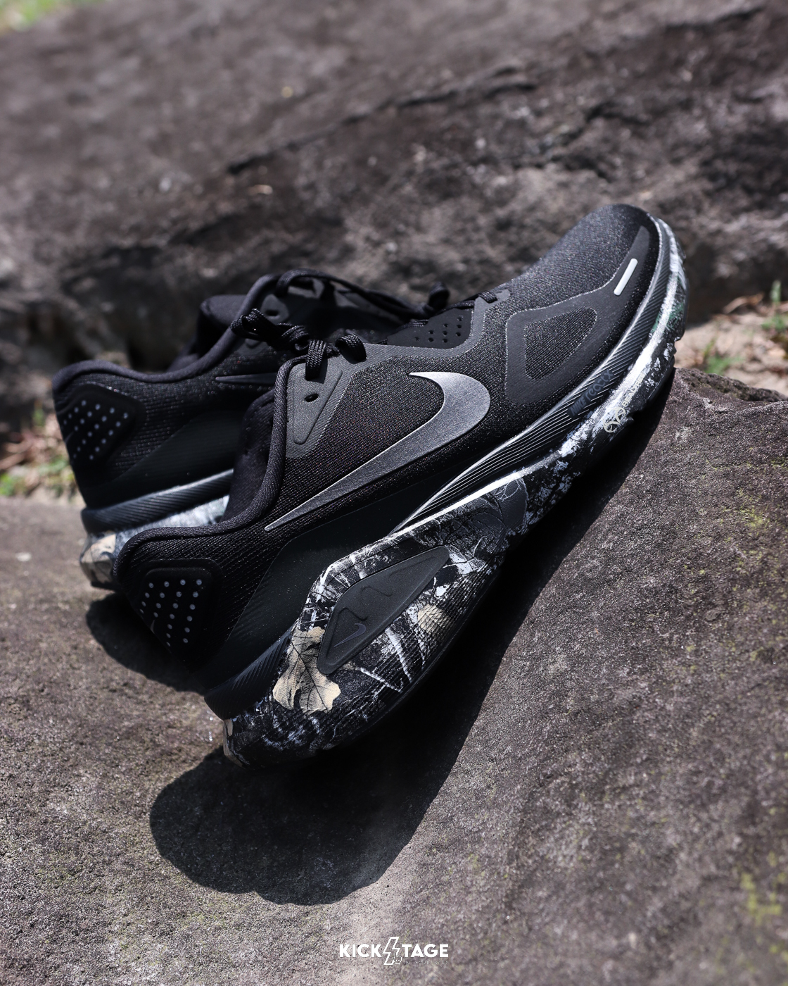 男鞋 NIKE STRUCTURE 26 黑色 水墨迷彩 緩震 網布 透氣 支撐 慢跑 運動鞋【IF4487-001】REALTREE