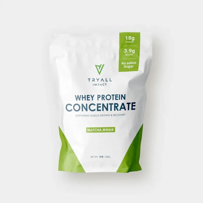 TRYALL 濃縮乳清蛋白粉-靜岡抹茶 500g