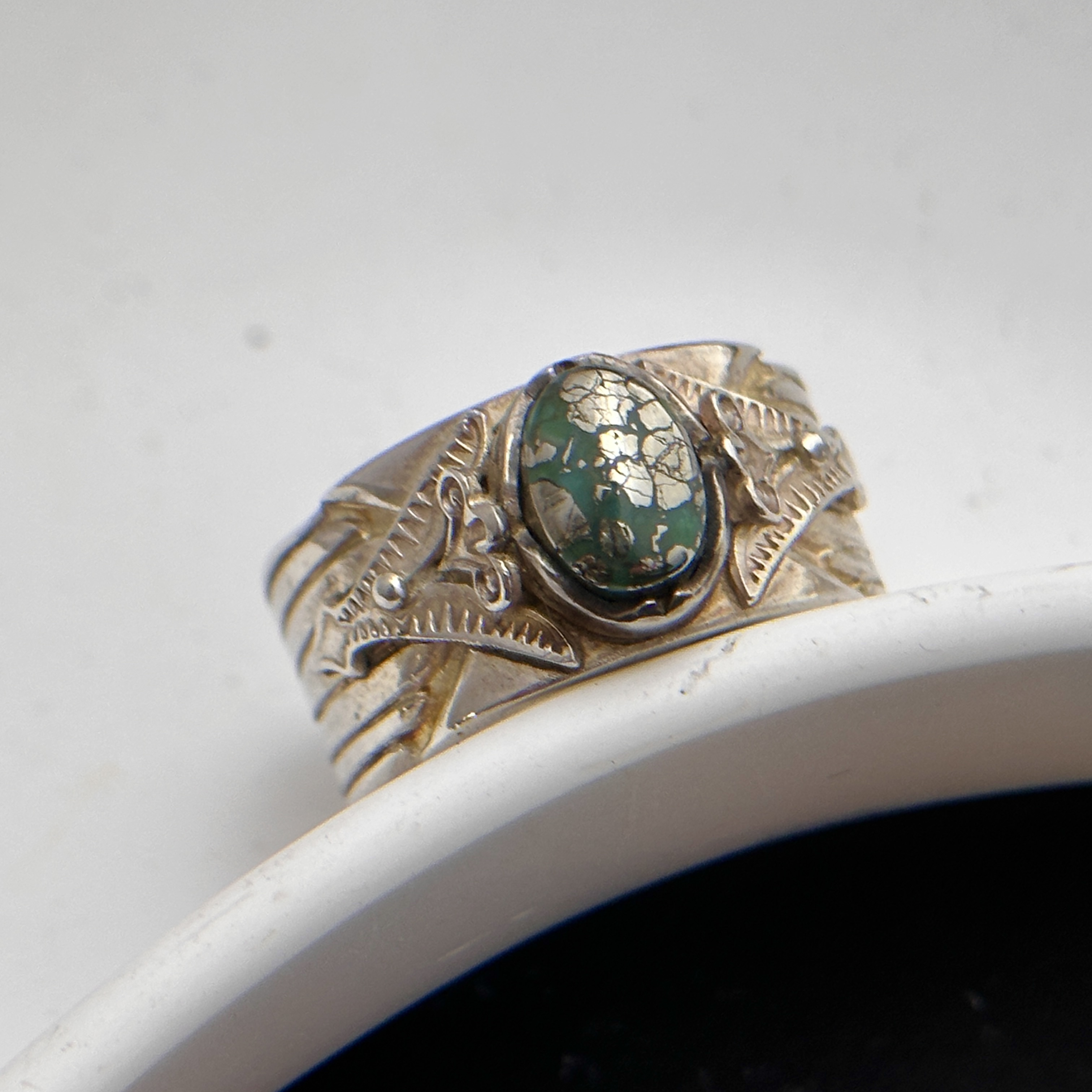 G_Smith-純銀鑲Morenci II 松石戒指