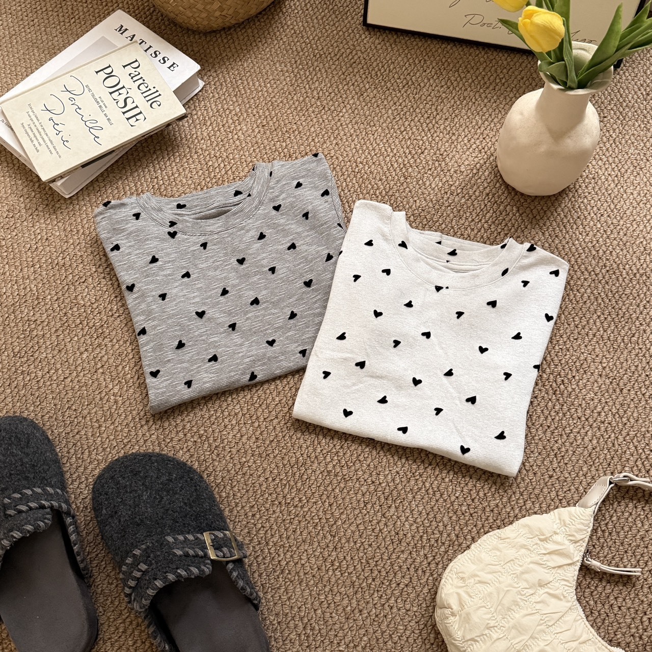 1478 滿版愛心短袖上衣（Ｒ）