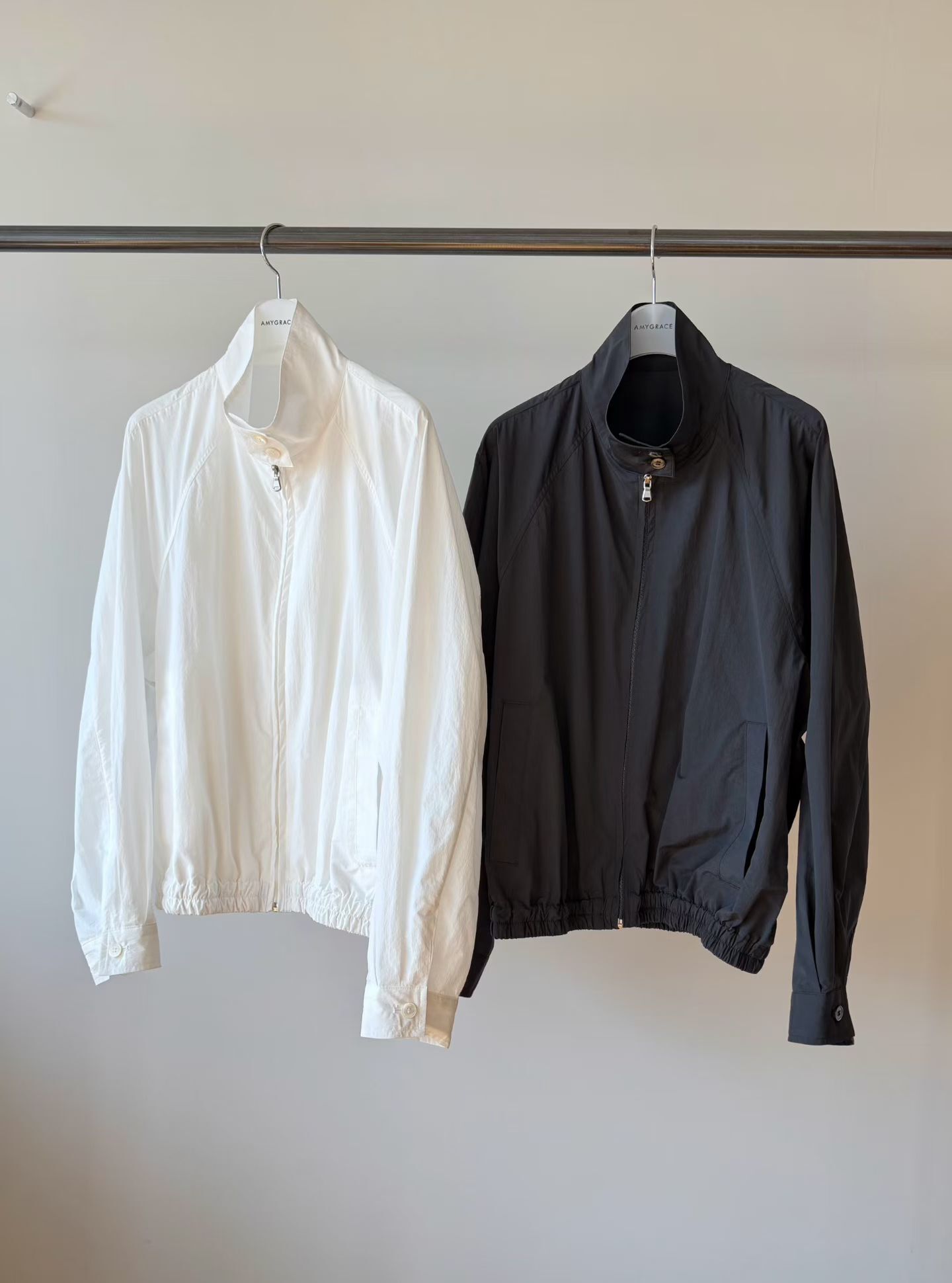 AG6025 運動風拉鏈企領外套