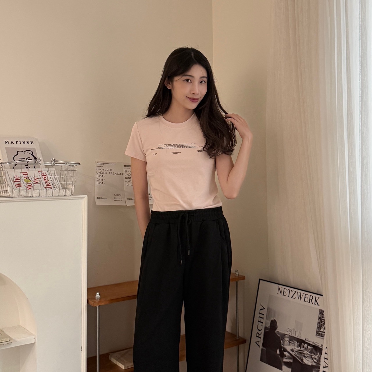 3065 韓系質感英文字短T (R)