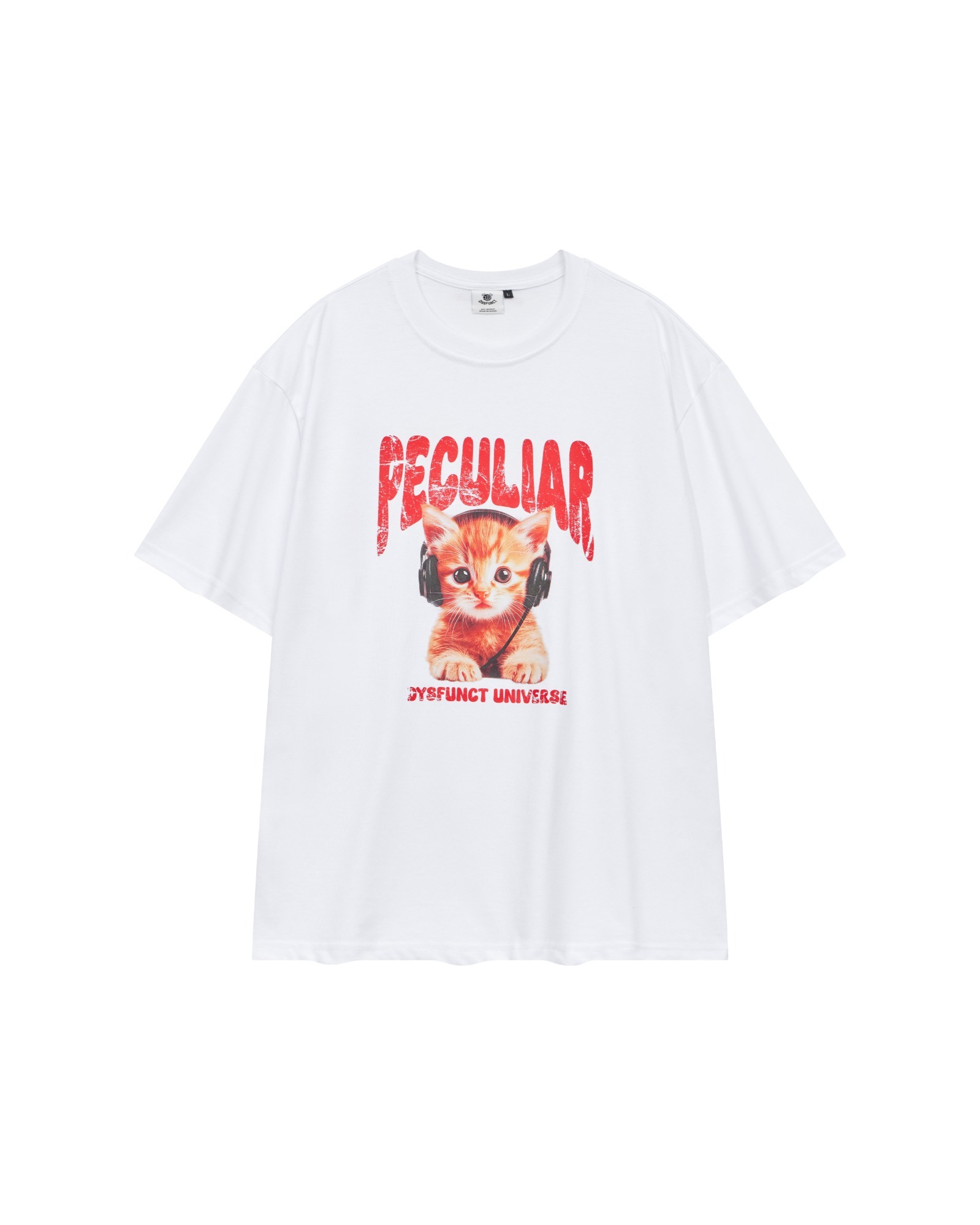 【韓國預購】AKR032407 DYSFUNCT PECULIAR KITTY T-SHIRT