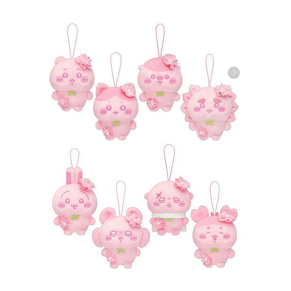 CHIIKAWA ちいかわ 櫻花色吊飾公仔 ぬいぱれっと さくらいろ マスコット