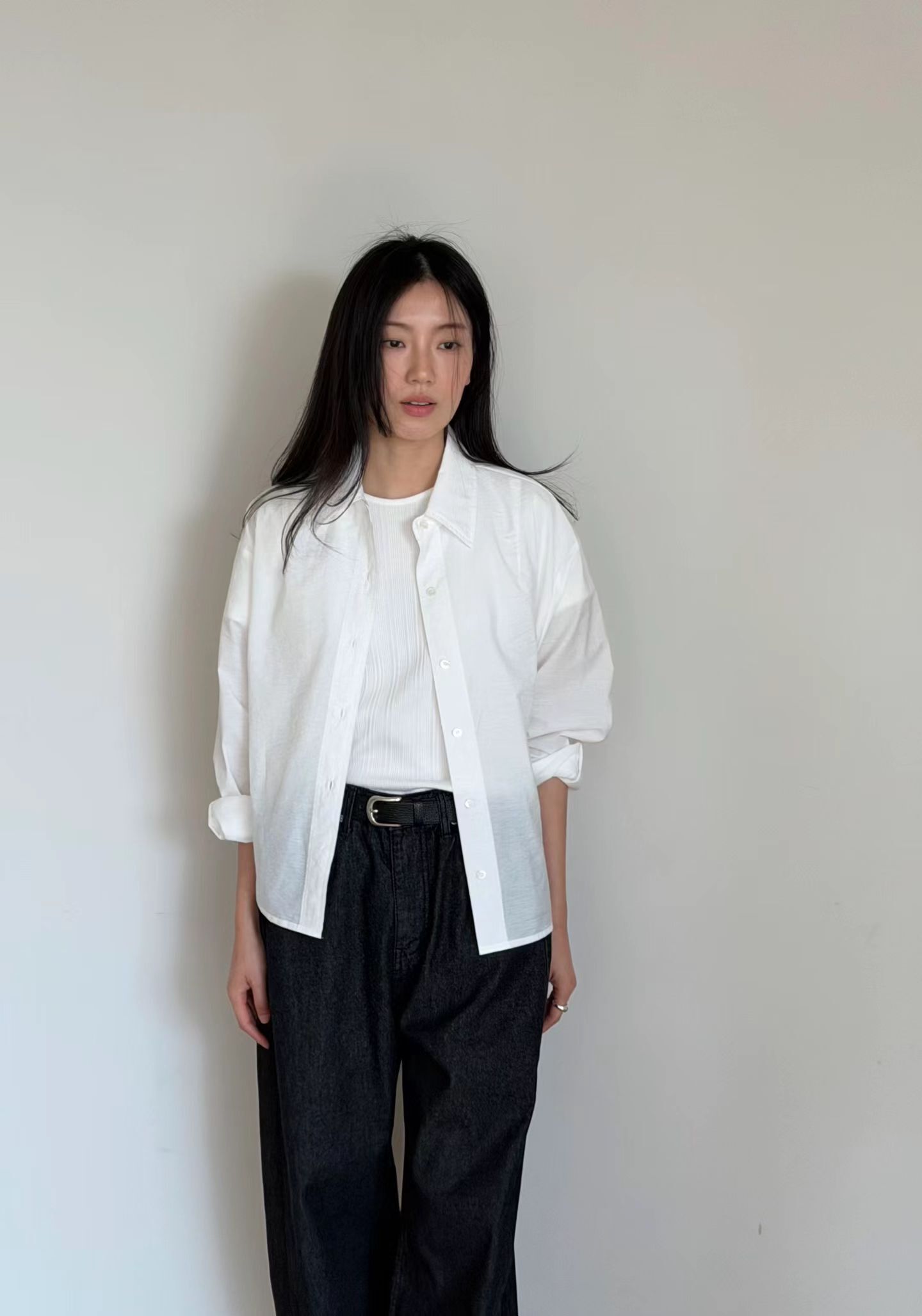 AG6032 翻領排扣防曬薄款襯衫