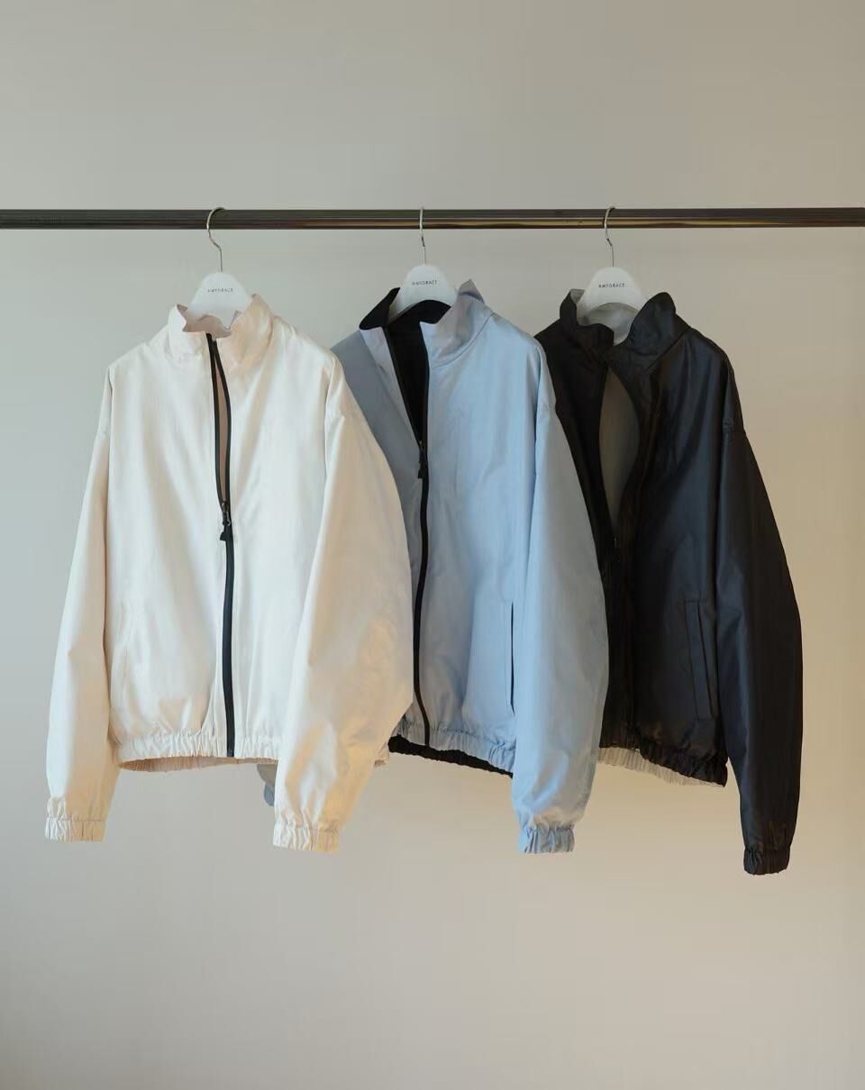 AG6033 雙面兩著拉鏈滑料外套