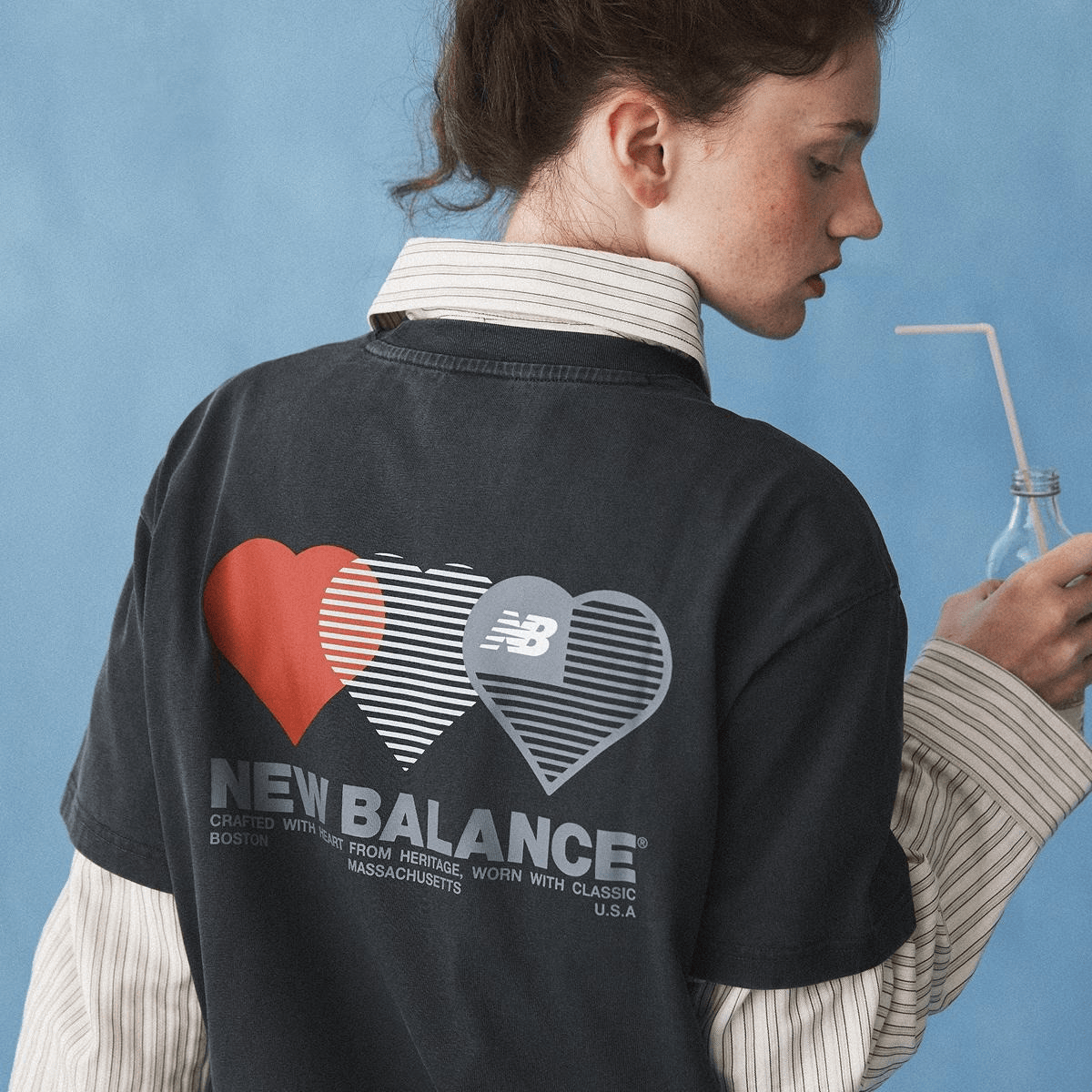 韓國限定 New Balance｜Heart Graphic T-shirt [4 colors]