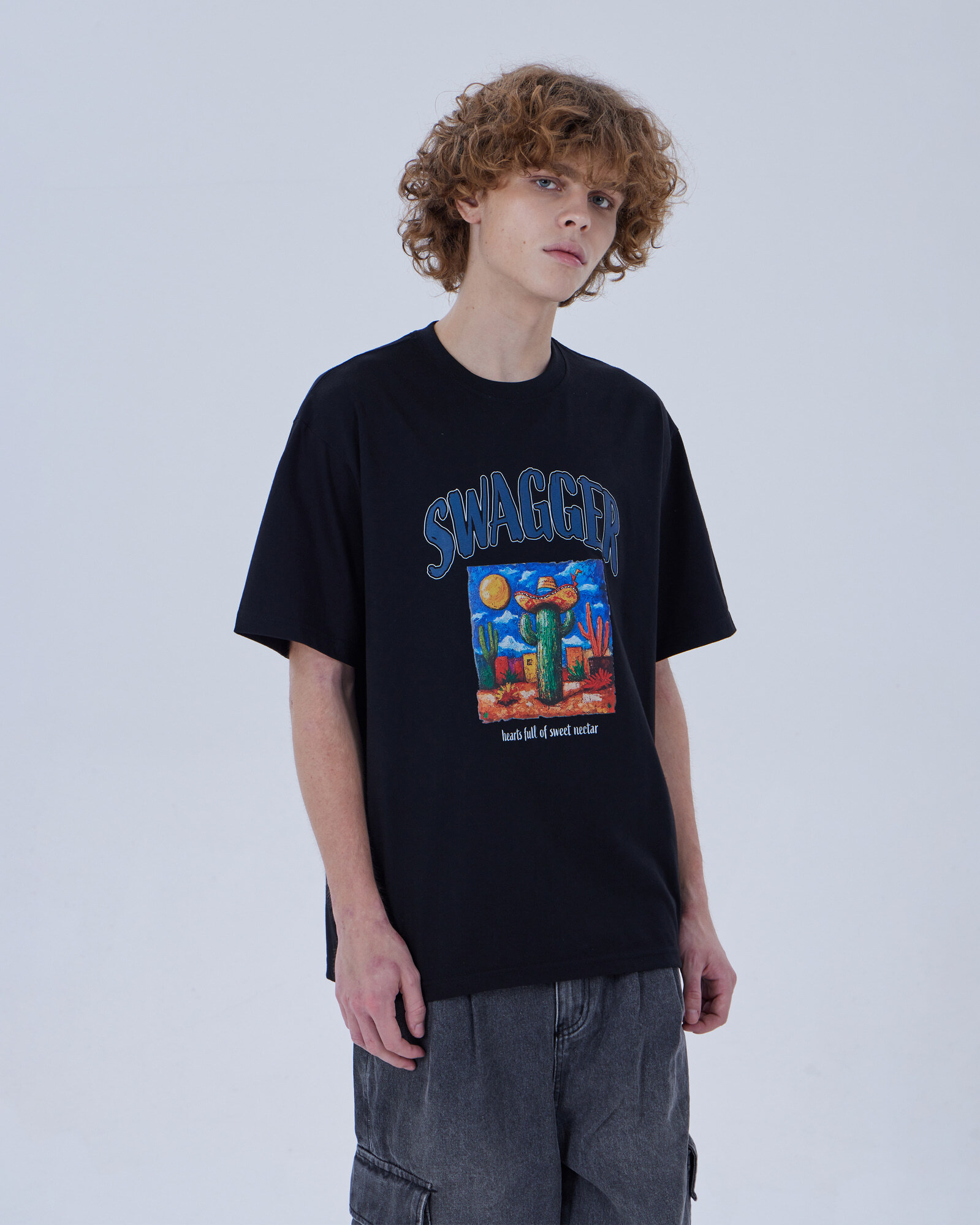 【韓國預購】AKR032411 DYSFUNCT SWAGGER CACTUS T-SHIRT