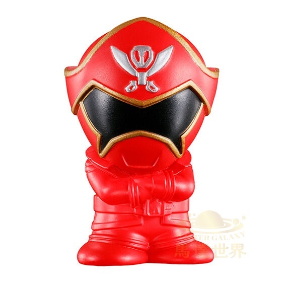 BANDAI 扭蛋-超級戰隊系列Q版人偶收藏-豪快紅