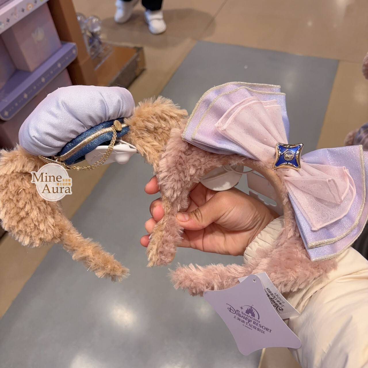 10歲生日慶典 達菲 Duffy 立體耳朵 造型 髮圈 髮箍 -上海迪士尼樂園