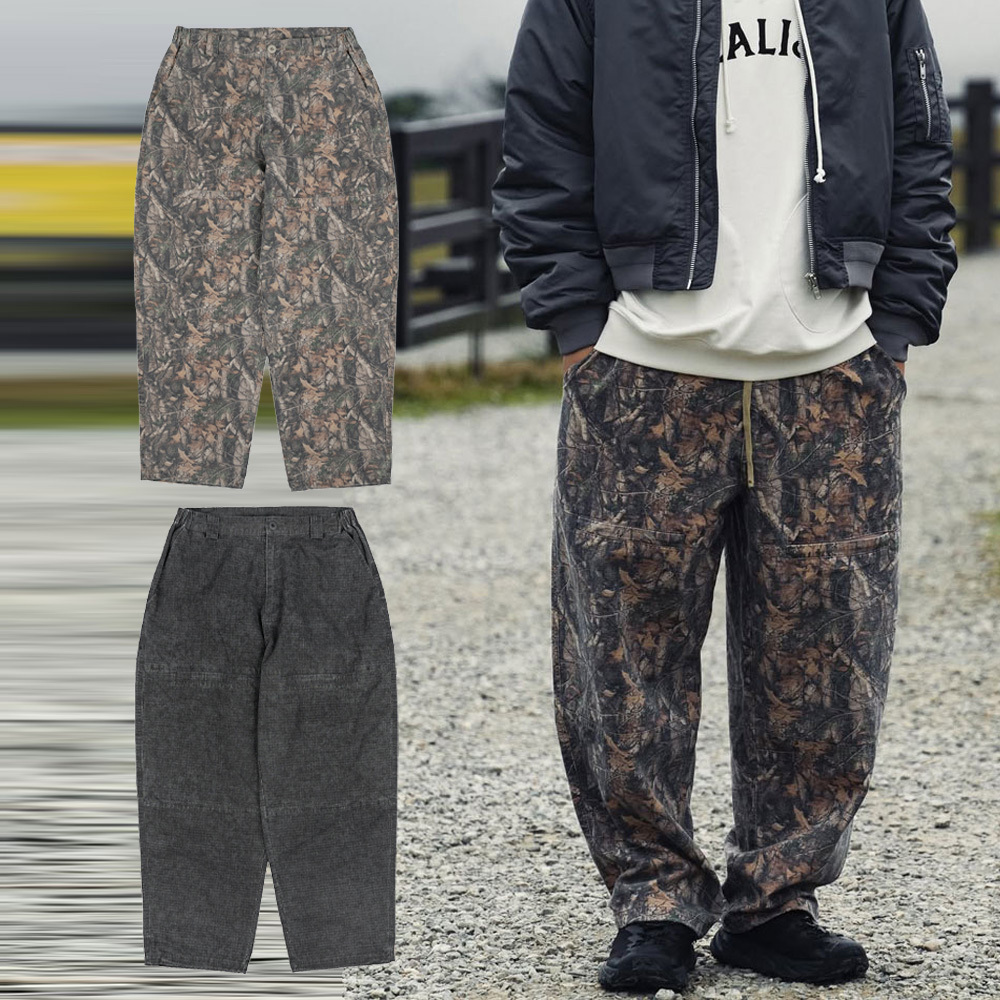 idealism Knee Pads Pants 黑色 迷彩 水洗 機能 工裝 工作褲 長褲【ID25046】