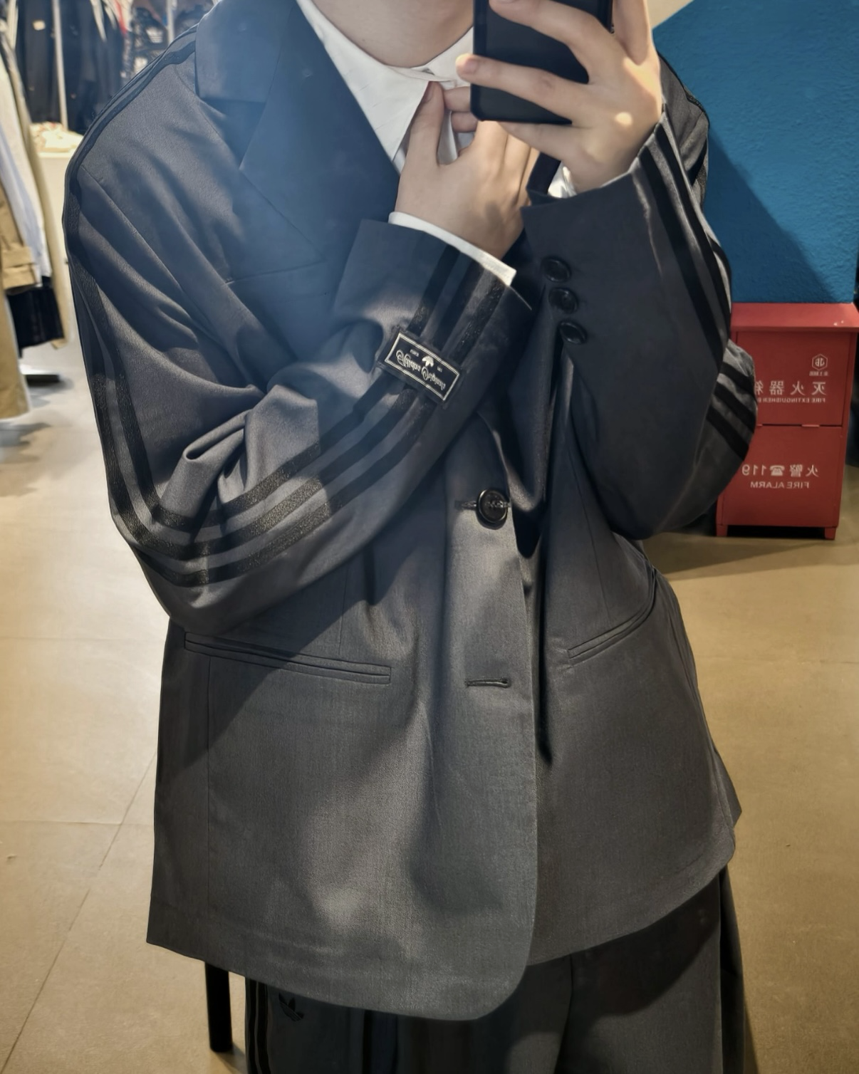 ADIDAS ORIGINALS DLXC U 西裝外套 商務 休閒 寬鬆 男女同款