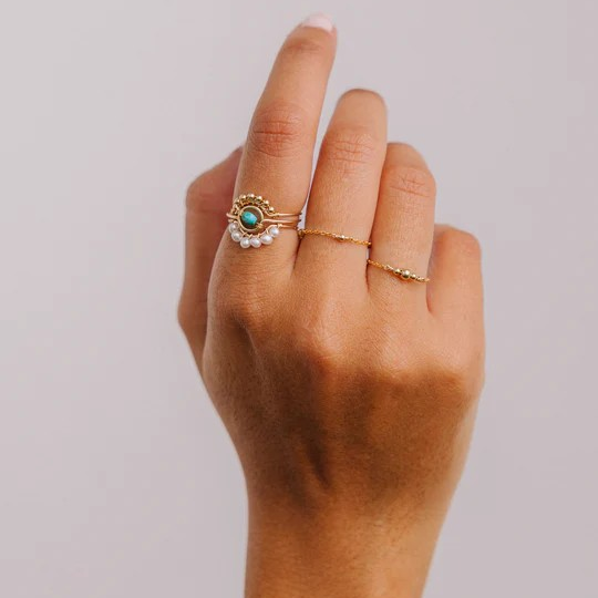 1YA0326-006 [YAY PARIS] Chance Chain Ring Gold #24SUK-101emch100 (EU)