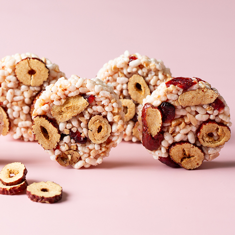 玫瑰紅棗脆米菓 6入禮盒