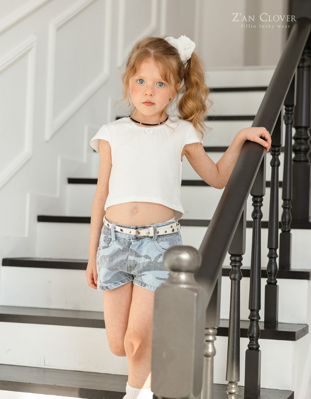 正韓夏ZAN CLOVER 時尚必備迷彩短褲