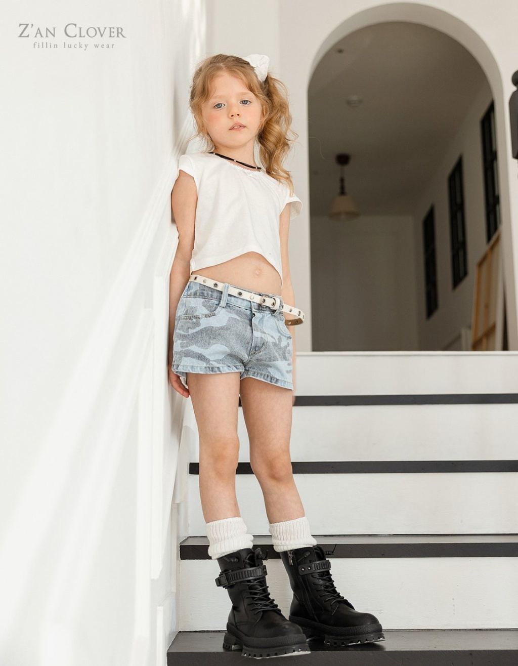 正韓夏ZAN CLOVER 時尚必備迷彩短褲