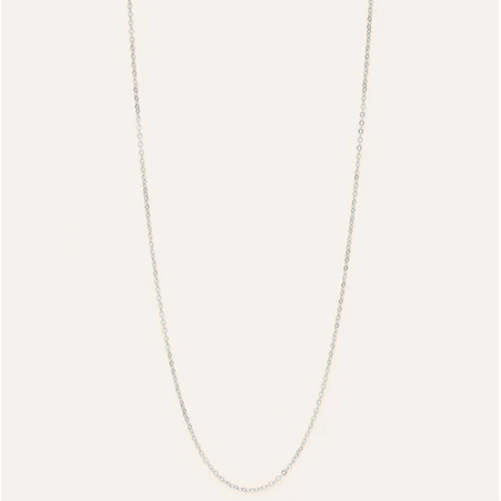 1YA0326-104 [YAY PARIS] Fine Chain 70 cm Silver #23AHC-530sicn200 (EU)