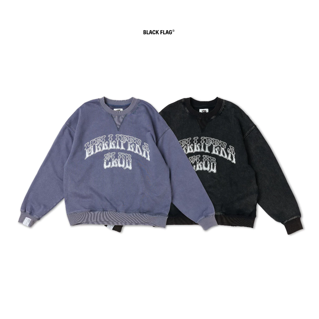 黑旗 BLACK FLAG Pocket sweatshirt【JBF24T017】