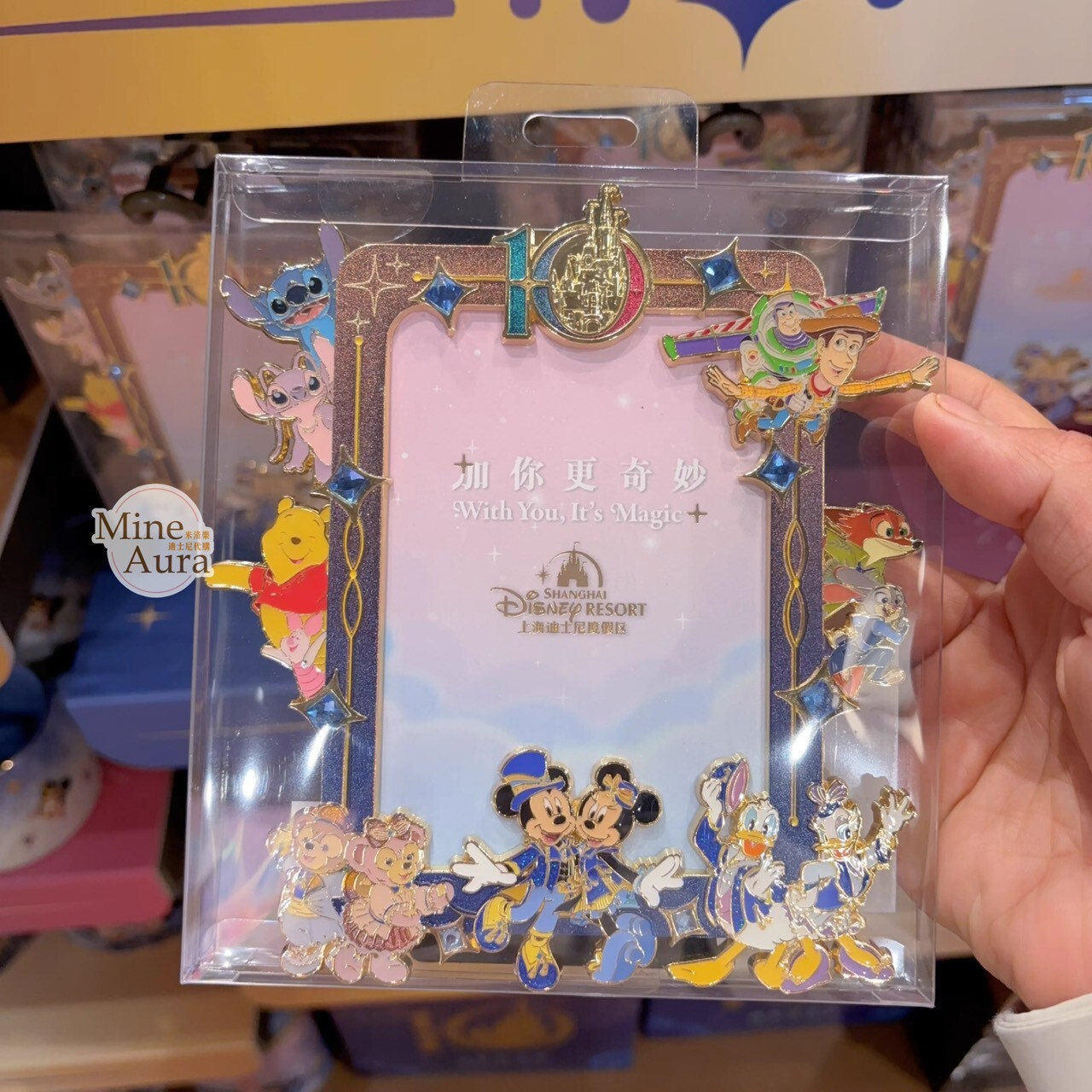 10歲生日慶典 奇妙同慶系列 米奇 Mickey 與好友們 造型 相框 擺飾品 -上海迪士尼樂園