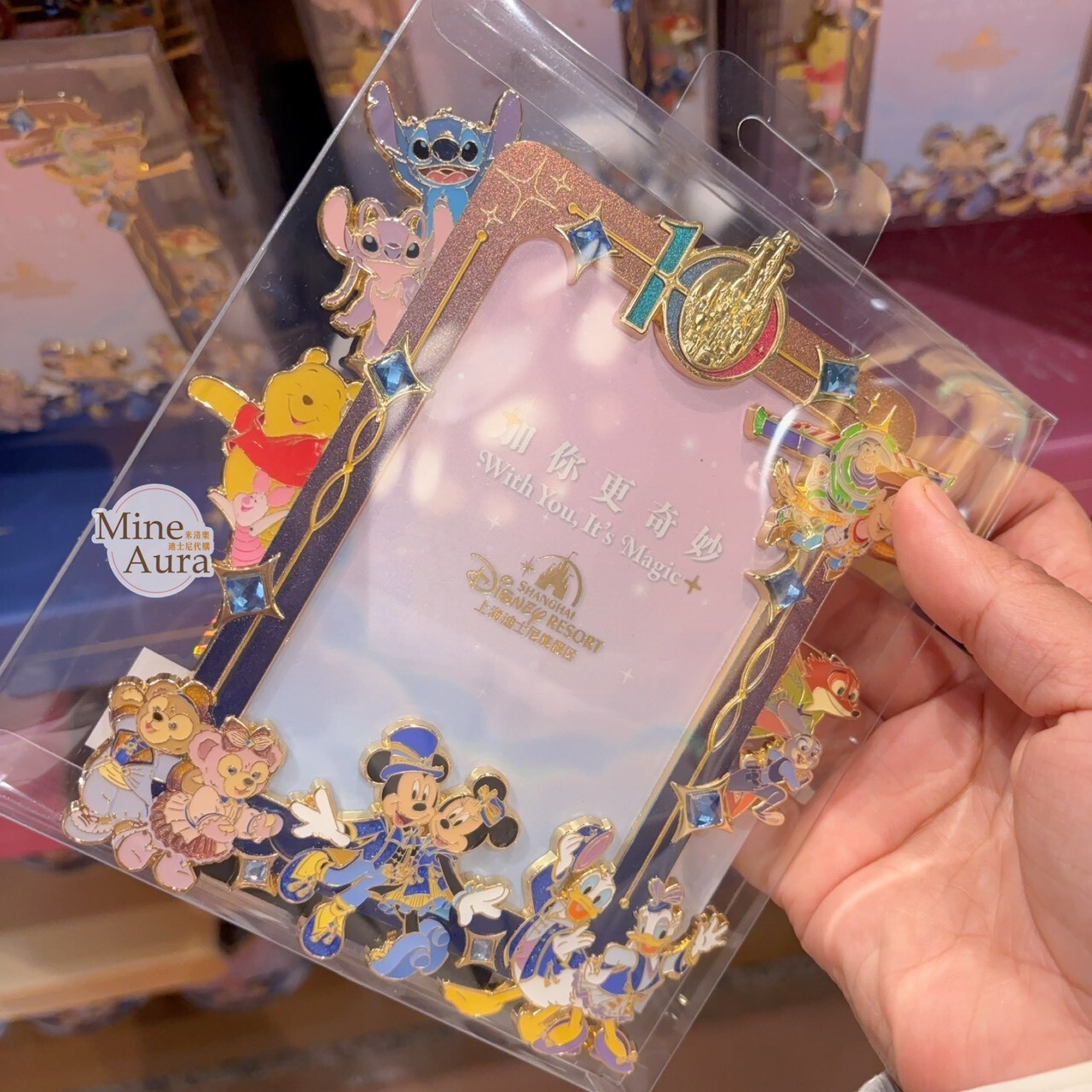 10歲生日慶典 奇妙同慶系列 米奇 Mickey 與好友們 造型 相框 擺飾品 -上海迪士尼樂園