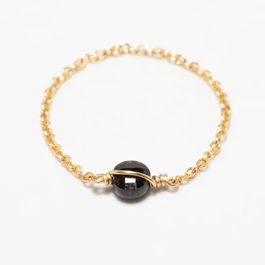 1YA0326-010 [YAY PARIS] Stella Chain Ring - Spinel Rolled Gold #23AHC-101emst112 (EU)