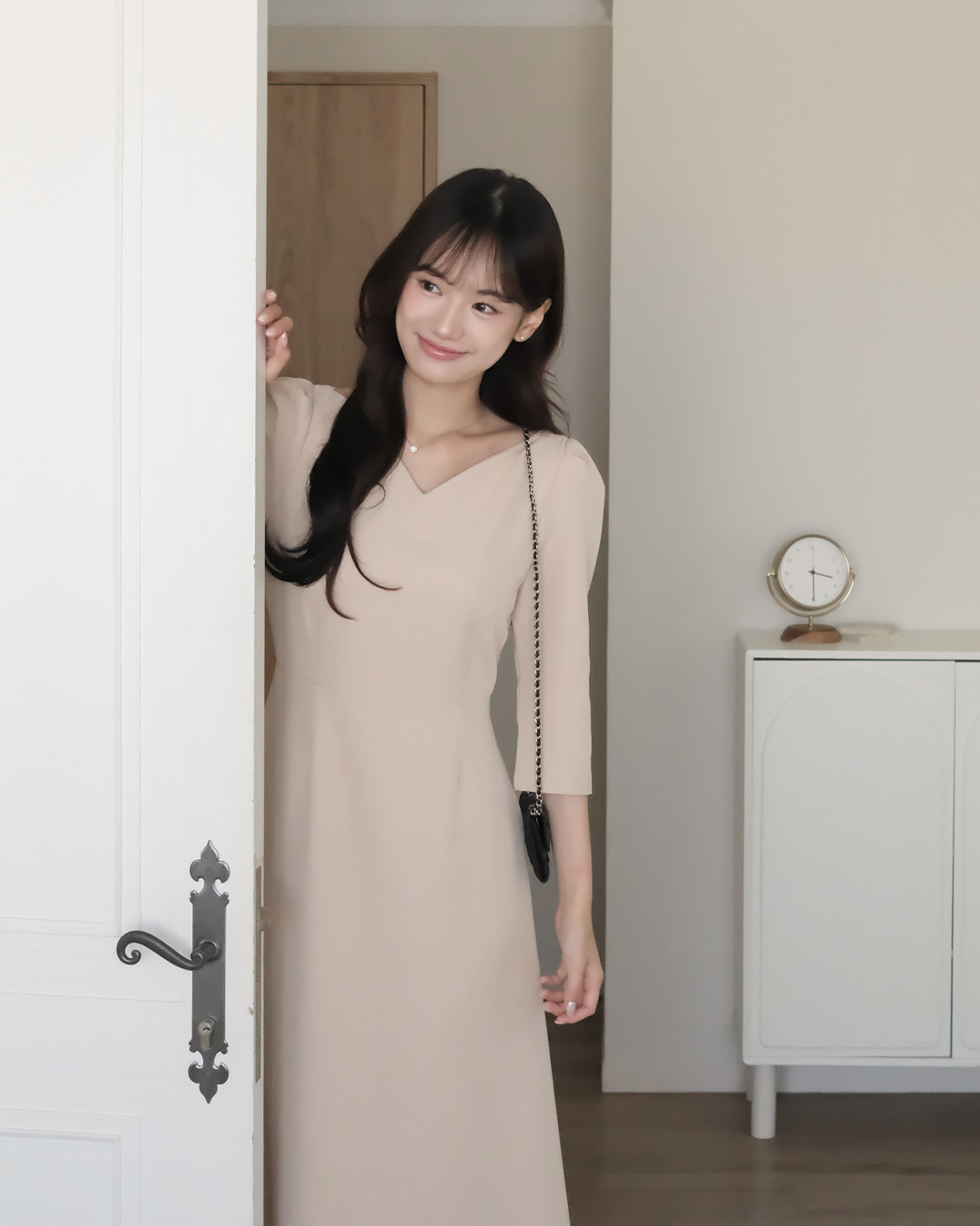 Nora高級感心型領優雅長洋 ( 2 colors )