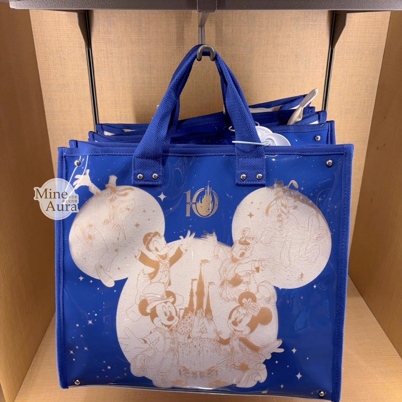 10歲生日慶典 奇妙同慶系列 米奇 Mickey 與好友們 城堡 圖案 米奇頭 手提包 托特包 -上海迪士尼樂園