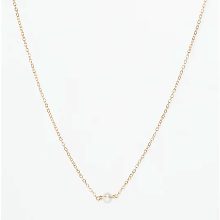 1YA0326-108 [YAY PARIS] Stella Necklace Cultured Pearl Laminated Gold #6stsi101 (EU)