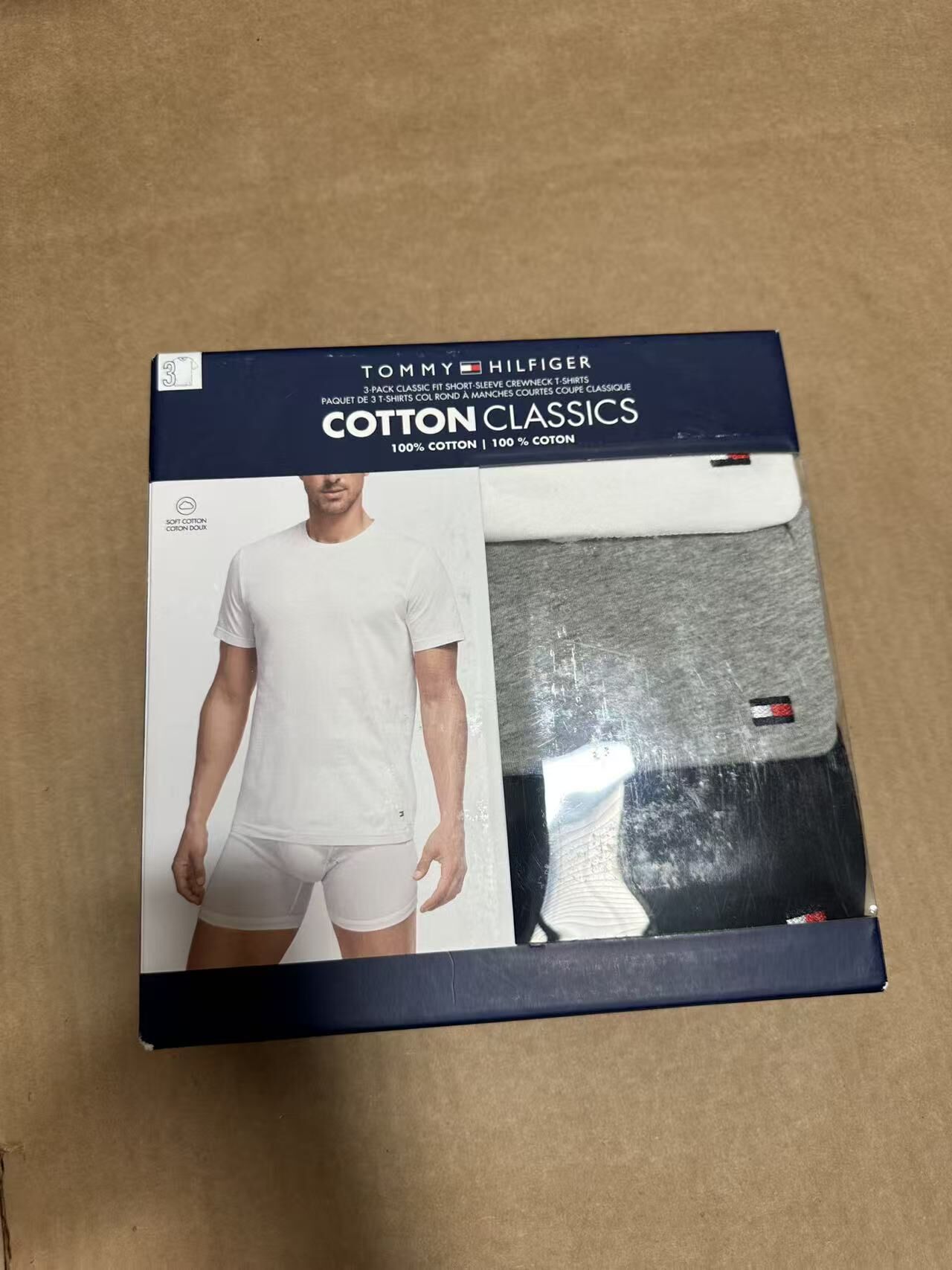 【直播】Tommy Hilfiger LX0324824 男裝圓領短袖上衣(3件裝)