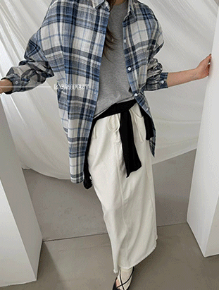 ᴴᴼᵀ ▸▸店長推薦◃◃ 春夏新款/棉麻格子襯衫 MANIFEST正韓🇰🇷