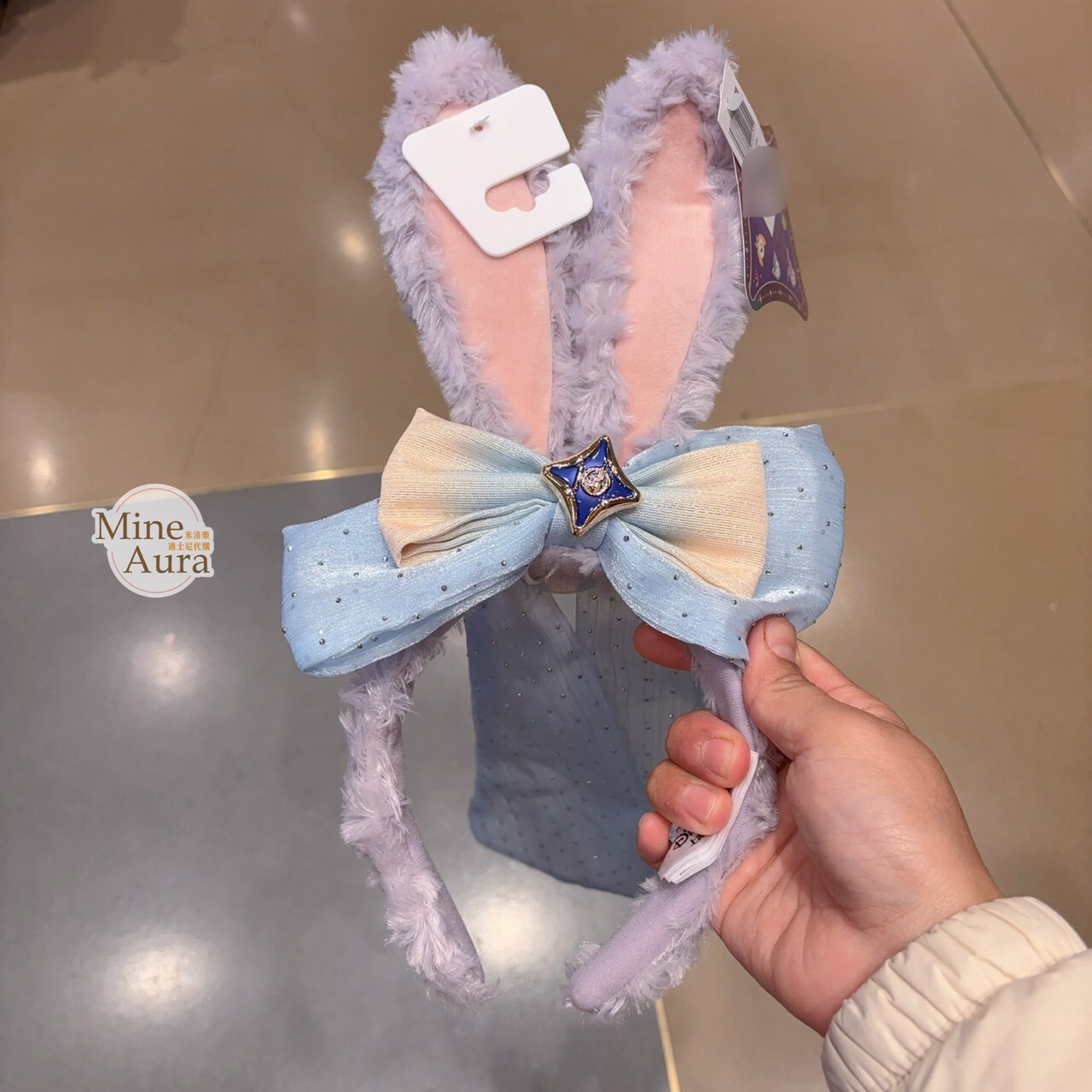 星夢旋律系列 達菲 Duffy 與好友們 史黛拉露 星黛露 StellaLou 立體耳朵 造型 髮圈 髮箍 -上海迪士尼樂園