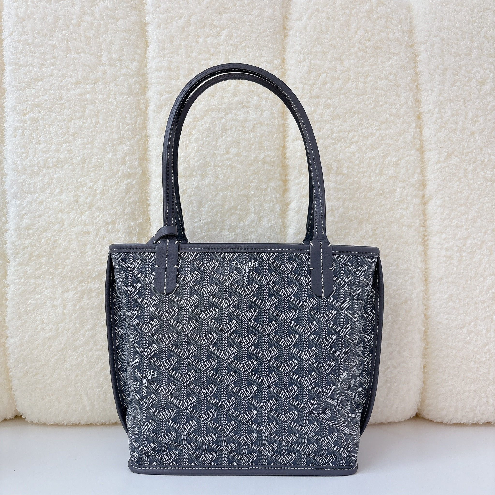 Goyard Mini Anjou Tote Bag - Grey / SHW