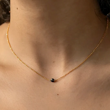 1YA0326-111 [YAY PARIS] Stella Necklac Spinelle Laminated Gold #23AHC-510emst112 (EU)