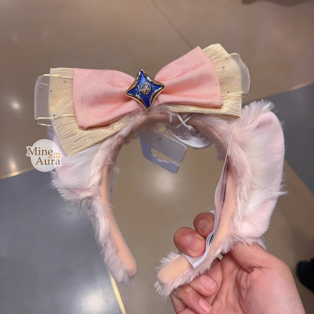 星夢旋律系列 達菲 Duffy 與好友們 雪莉玫 ShellieMay 立體耳朵 造型 髮圈 髮箍 -上海迪士尼樂園