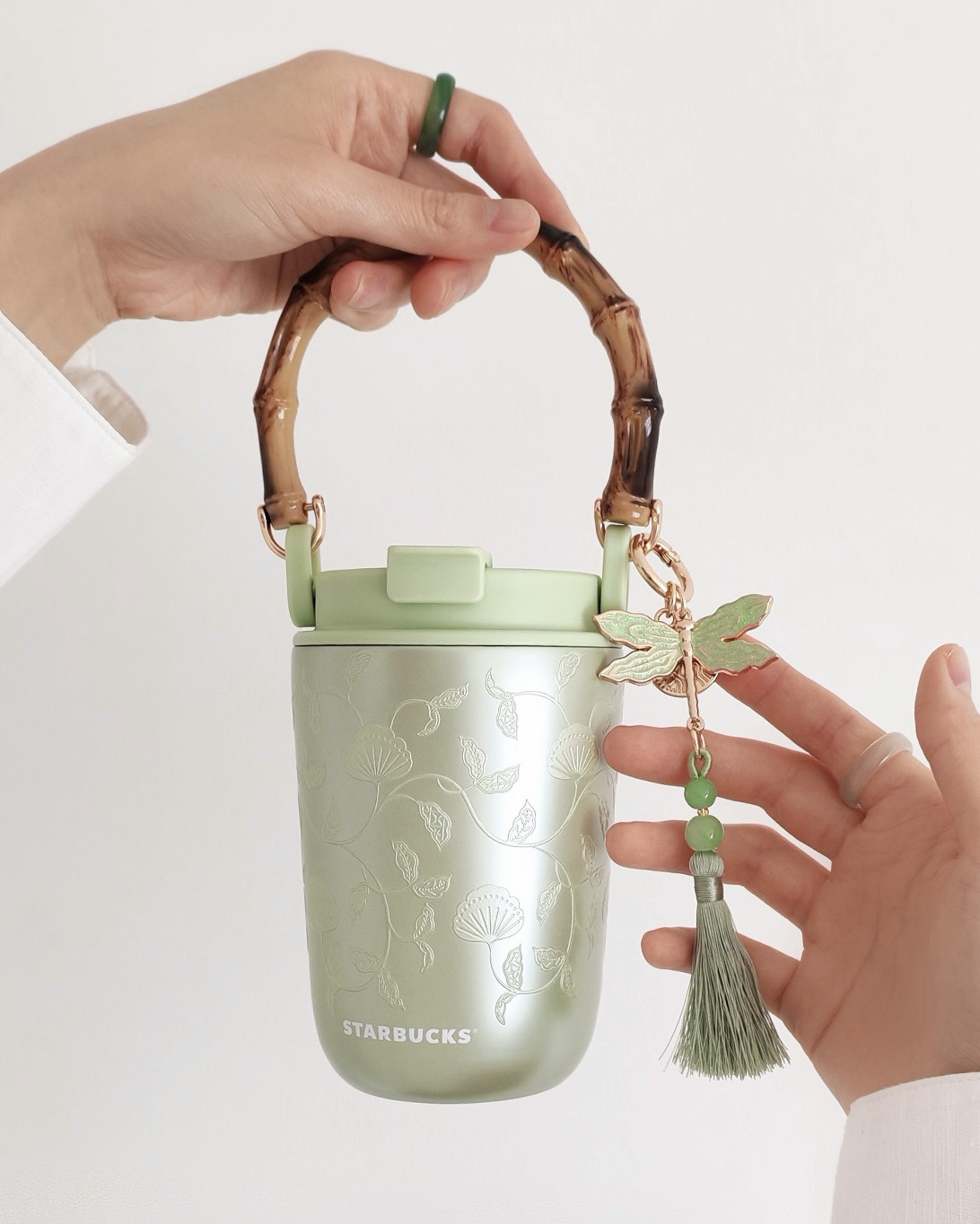 STARBUCKS 星巴克 春序紋樣系列 隨行杯 吸管杯 保溫杯 環保杯