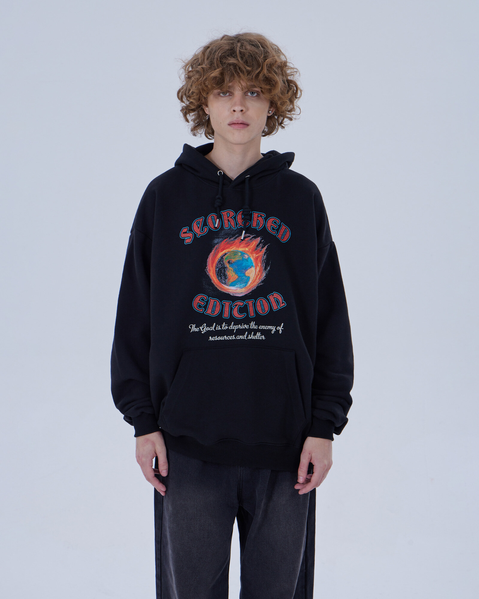 【韓國預購】AKR032423 DYSFUNCT BURNING EARTH HOODIE